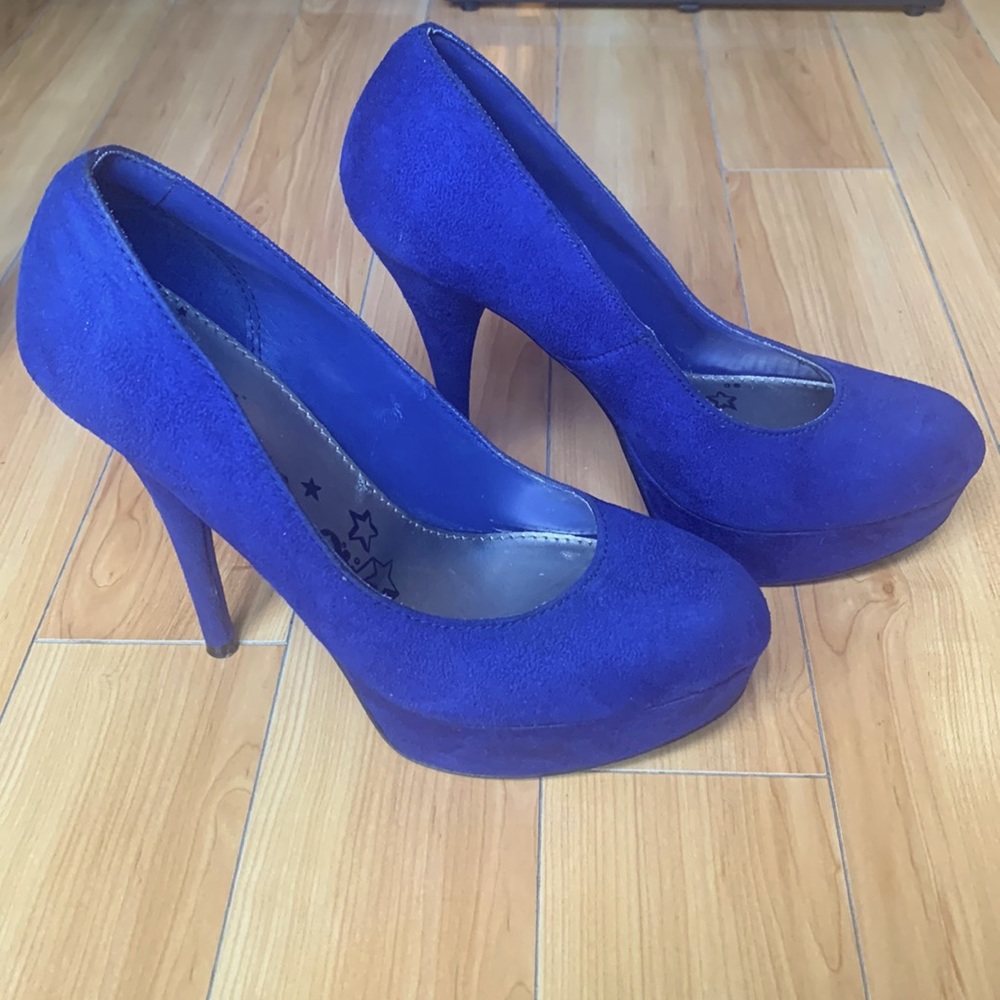 Blue heels